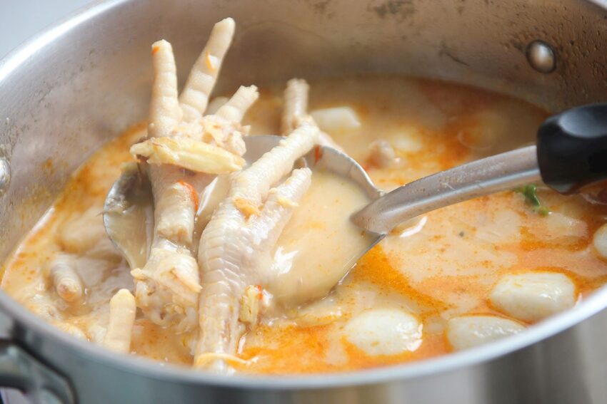 Chicken feet soup