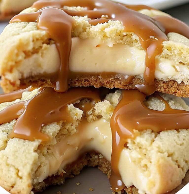 caramel cheesecake cookies