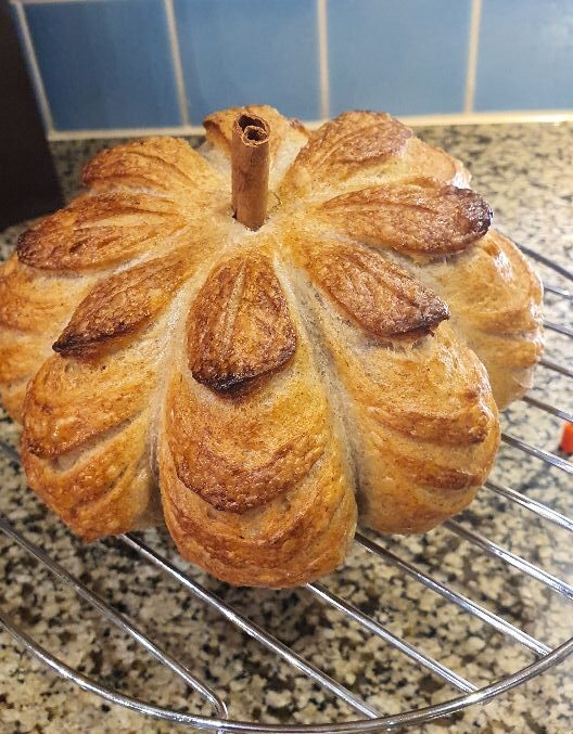 Pumpkin Shaped Artisan Bread