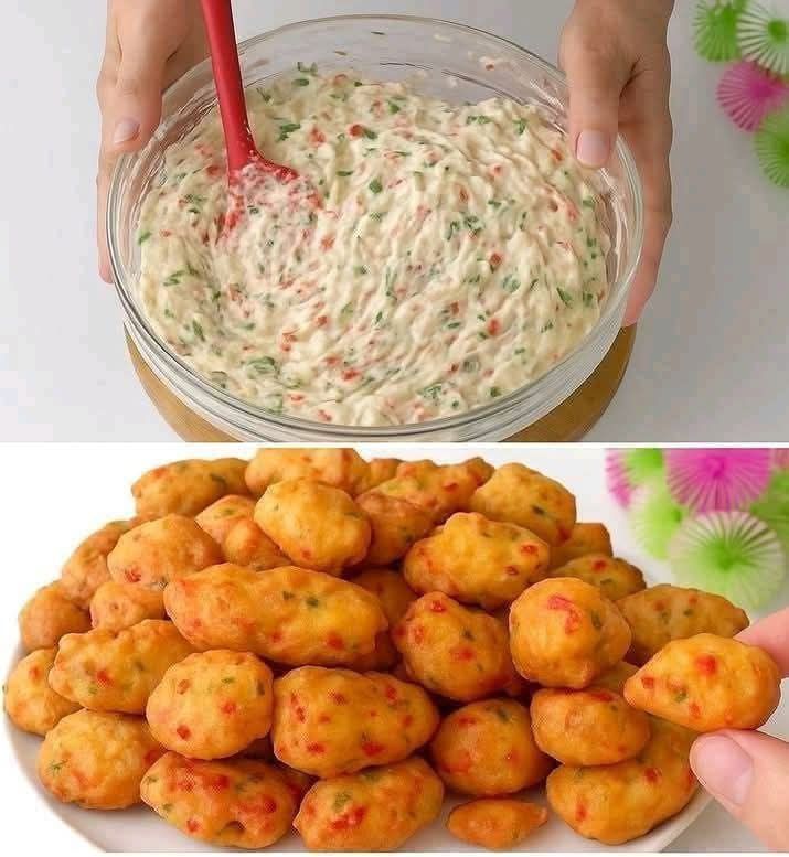 Cheesy Vegetable Fritters