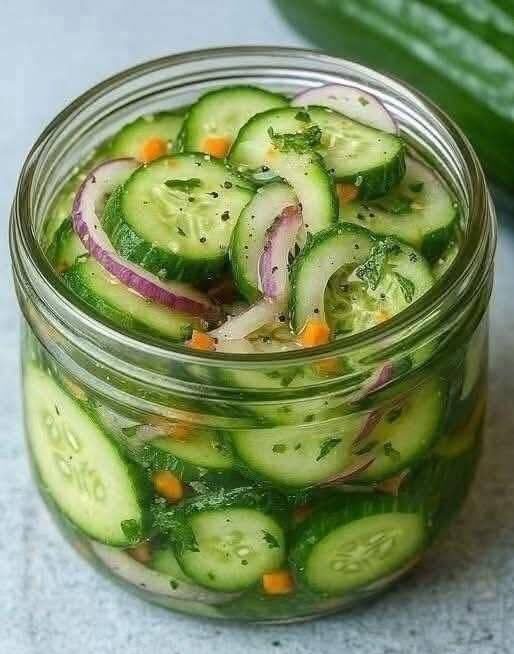 Fresh Pickled Cucumber Salad