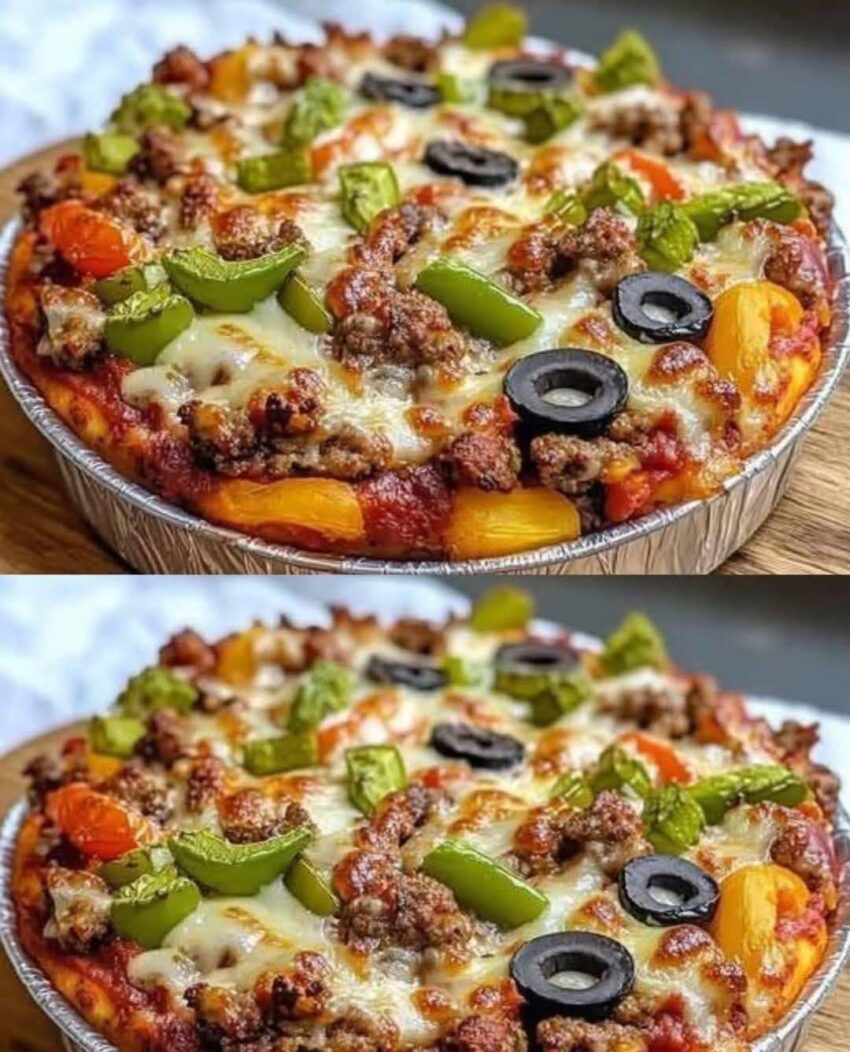 Low Carb Crustless Pizza Bowl Recipe