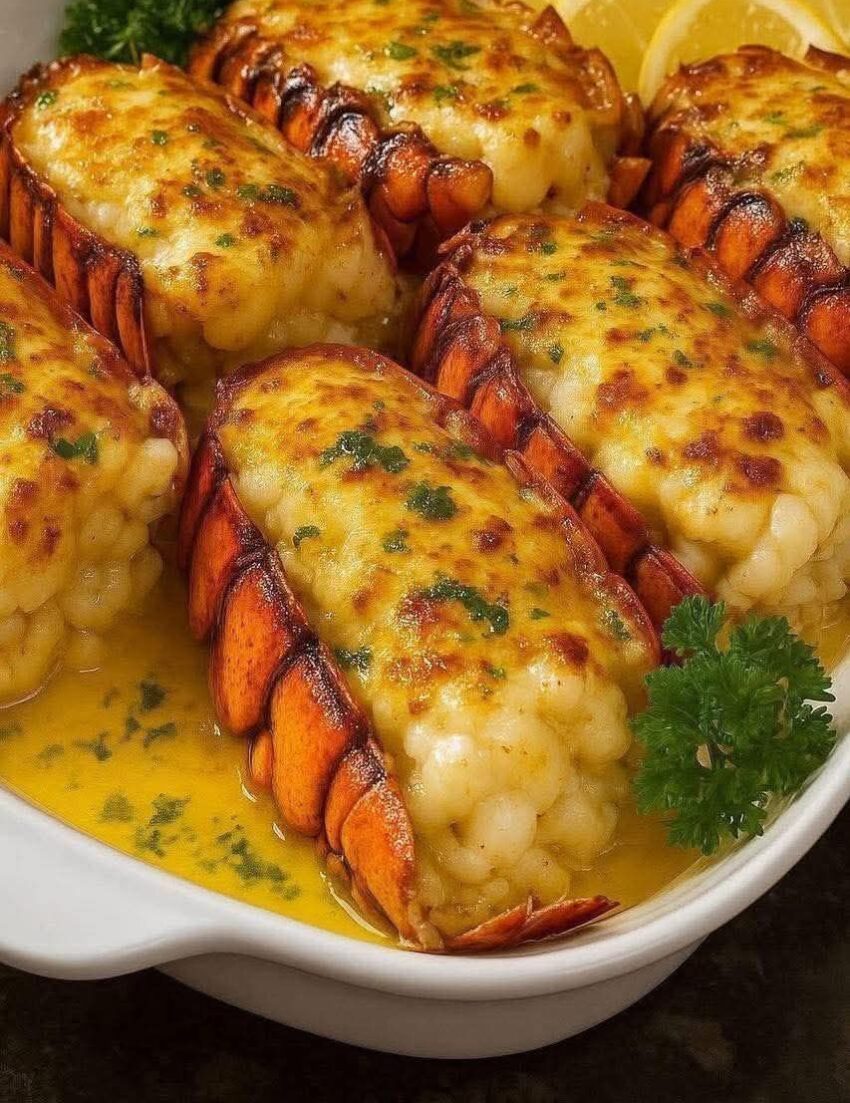 Baked Lobster Tails with Garlic Butter