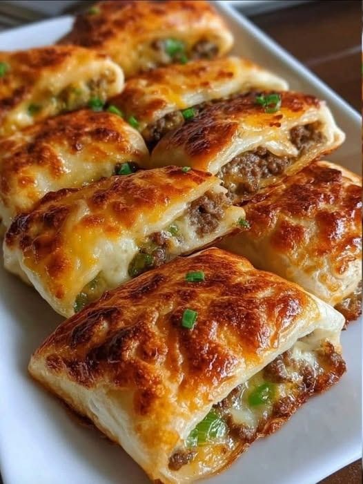 Cheesy Beef Puff Pastry (Crispy, Flaky & Loaded with Flavor)