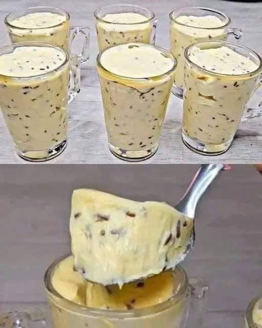 Creamy Mango and Chocolate Chip Dessert