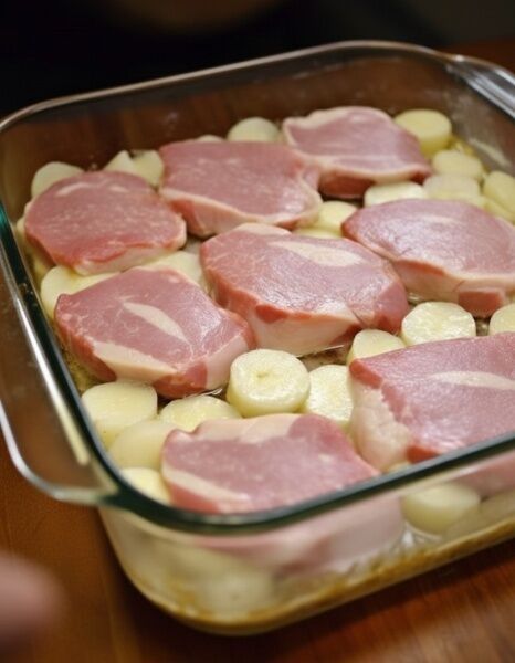 Creamy Pork Chops and Potatoes