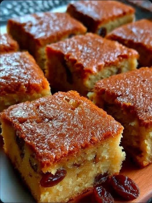 Raisin Cake Bars